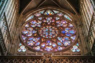 St. Vitus Katedrali, Roma Katolik Büyükşehir Katedrali Prag Prag, Çek Cumhuriyeti, 4 Ekim 2018: iç detay