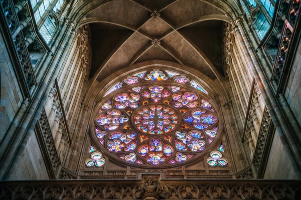 Prag Tjeckien Oktober 2018 Inredningsdetalj Från Vitus Cathedral Romersk Katolsk — Stockfoto