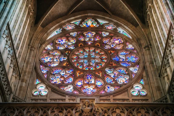 Prag Tjeckien Oktober 2018 Inredningsdetalj Från Vitus Cathedral Romersk Katolsk — Stockfoto