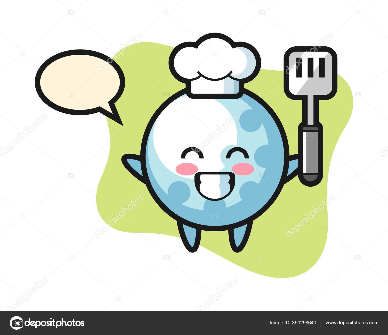 Golf Chef Cartoon Sedang Memasak Stok Vektor C Heriyusuf Rap Gmail Com 390298640