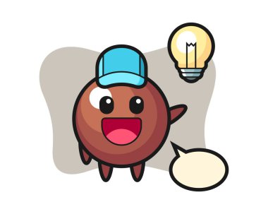 Çikolata topu çizgi filmi fikri aldı.