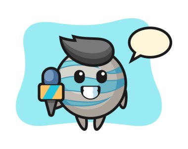 Haber muhabiri olarak Gezegen karikatürü