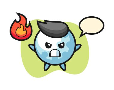 Sinirli hareketli golf çizgi filmi