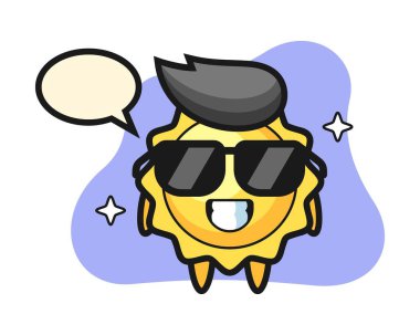 Havalı jestli güneş çizgi filmi