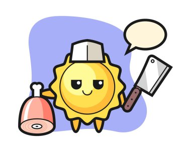 Kasap rolünde Sun çizgi filmi