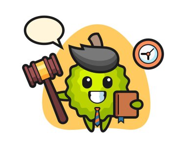 Yargıç olarak Durian çizgi filmi