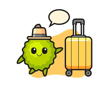 Tatilde bavullu Durian çizgi filmi