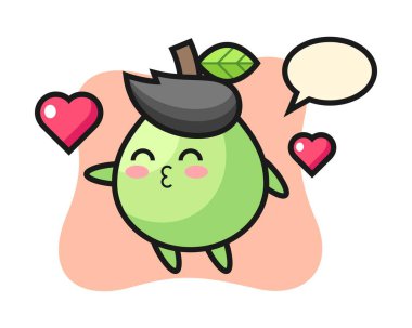 Öpücük jestli Guava karakteri.