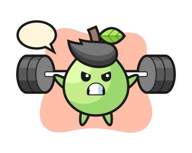 Halterli Guava maskot çizgi filmi