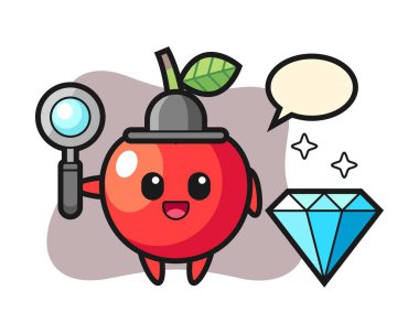 Elmaslı kiraz karakteri tasviri