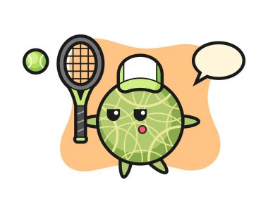 Bir tenis oyuncusu olarak karpuz karakteri