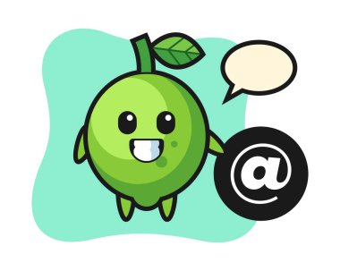 Sembolün yanında duran kireç çizimi