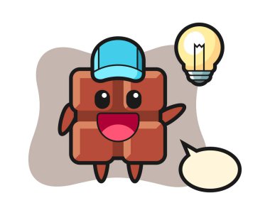 Çikolata karakterli çizgi film karakteri fikri kaptı.