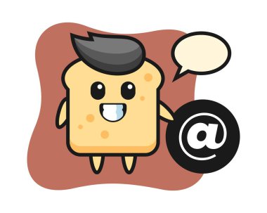 Çizgi filmdeki ekmek çizimi sembolün yanında duruyordu.