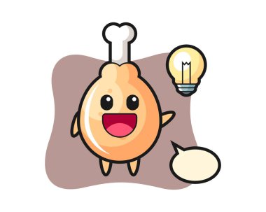 Kızarmış tavuk karakteri çizgi filmi fikri kaptı.