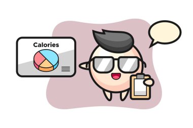 Bir dietisyen olarak inci maskotu tasviri