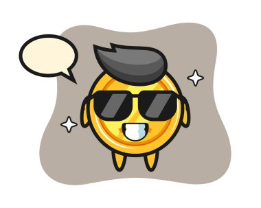 Havalı hareketlerle madalyanın çizgi film maskotu.