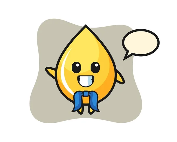 Character Mascot Honey Drop Sailor Man — Stock Vector