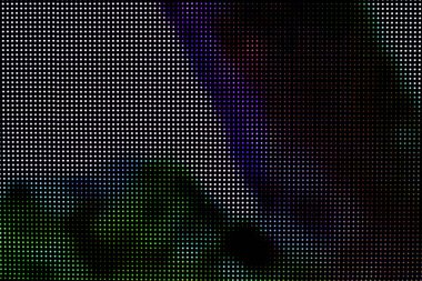 Renkli Led ekran gösterir çalışmalarında.