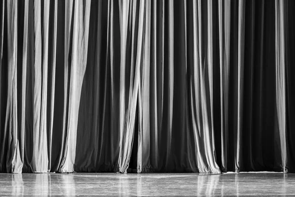 Rideaux Noirs Blancs Projecteurs Dans Théâtre Entre Les Spectacles — Photo