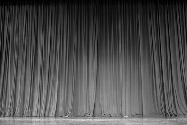 Black and white curtains and stage.