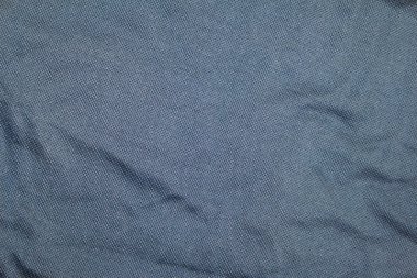 Mavi gömlek doku buruşuk.