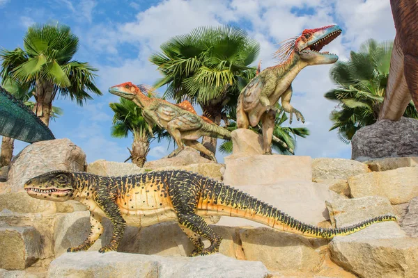 Dinosauriertal bei nong nooch garden pattaya. — Stockfoto