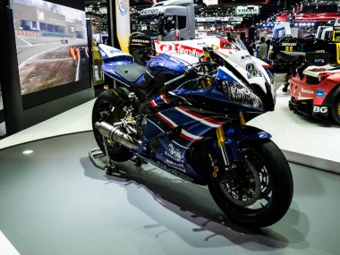 Yamaha Yzf R6 Motor Expo 2017'de sergileniyor.