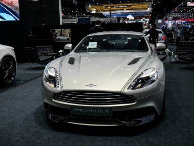 Aston Martin Vanquish Coupe Motor Expo 2017'de sergileniyor.
