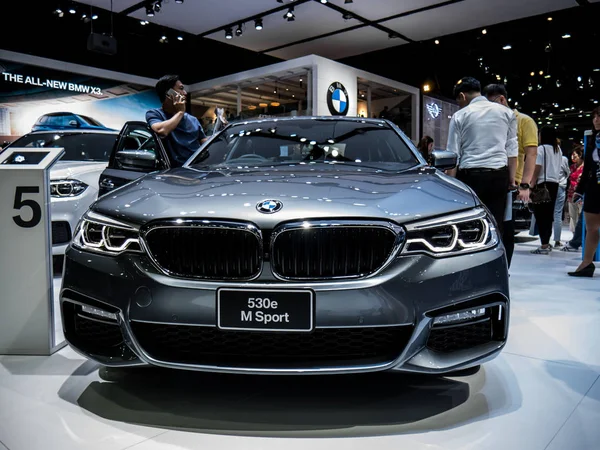 BMW 530e M Sport en exhibición en Motor Expo 2017 . — Foto de Stock