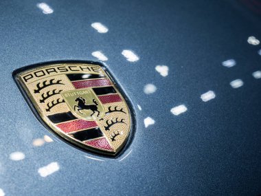 Logo porsche Bangkok Uluslararası Motor Show 20 ekranda bir