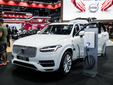 Volvo Xc90 çift motor Bangkok Uluslararası Motor ekranda
