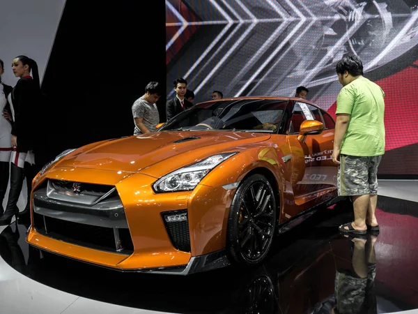 Nissan gtr in mostra a Bangkok International Motor Show 2018 a — Foto Stock