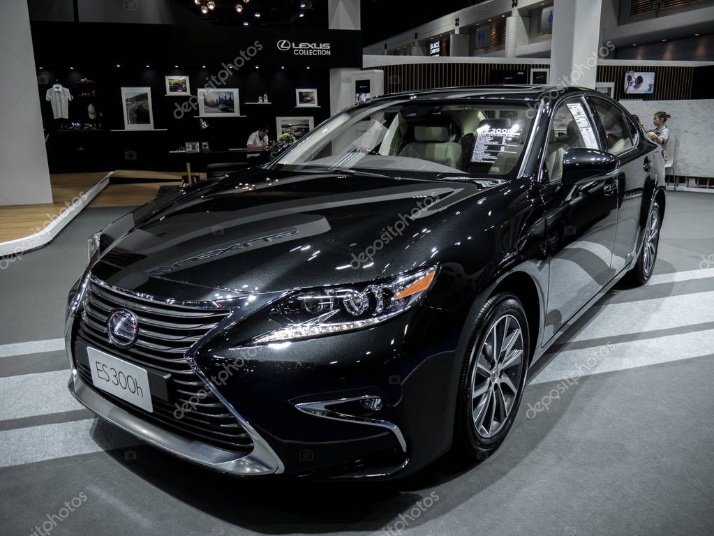 Nonthaburi, THAILAND, March 2018 : Lexus es 300h on display in Bangkok International Motor Show 2018 at Impact Arena exhibition Muangthong Thani in Thailand.
