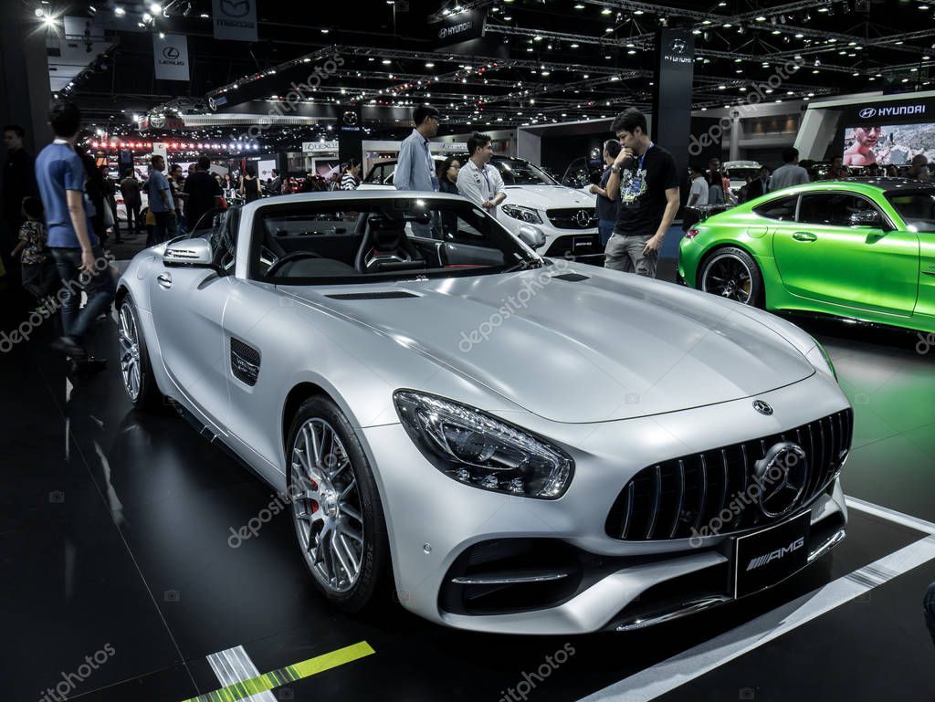 Nonthaburi, THAILAND, March 2018 : Mercedes benz amg on display in Bangkok International Motor Show 2018 at Impact Arena exhibition Muangthong Thani in Thailand.