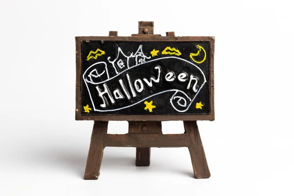 Alte braune Schilder mit Halloween-Text. — Stockfoto