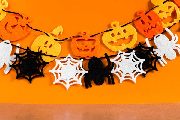 Hintergrund mit Ornament-Set halloween festival. — Stockfoto