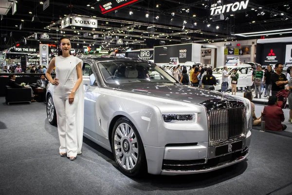 Rolls Royce-ra bemutatás-ban Bangkok nemzetközi motor Expo 2018. — Stock Fotó