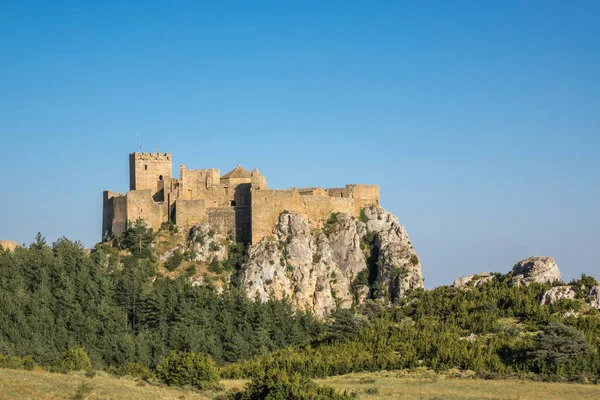 Slottet Loarre Aragon Huesca Spanien — Stockfoto