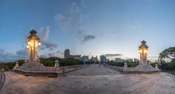 Ponte do Mar Puente del Mar em Valência, Espanha, construída em 1598 — Fotografia de Stock