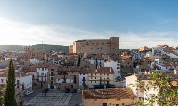 Castello di Mora de Rubielos a Teruel Spagna Gudar Sierra — Foto Stock