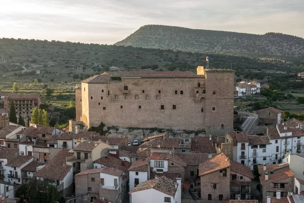 Kasteel Mora de Rubielos in Teruel Spanje Gudar Sierra — Stockfoto