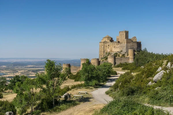 Замок Loarre и окрестности, Hoya de Huesca Арагон Уэска Испания — стоковое фото