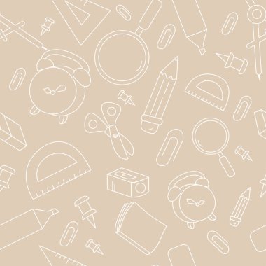 Başbakanlık geçmişi olan kusursuz bir model. Beyaz çizgi deseni. Okul için desen.