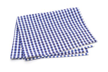 Beyaz arka plan üzerinde izole mutfak bezi (peçete)