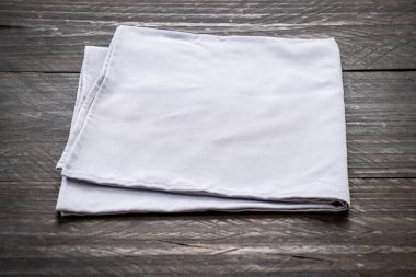 ahşap arka plan - vintage etkisi filtre üzerinde mutfak bezi (peçete)