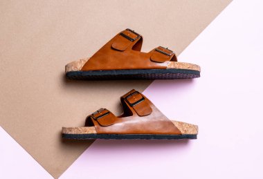deri sandalet moda erkekler ve kadınlar (unisex)
