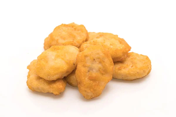 Nuggets Frango Isolado Fundo Branco — Fotografia de Stock