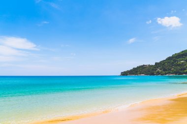 Güzel tropikal plaj ve deniz paradise Island - tatil tatil kavramı