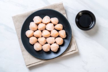 Çin karides pişmiş hamur tatlısı - Asya gıda tarzı